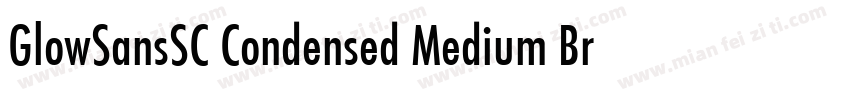 GlowSansSC Condensed Medium BrownSt字体转换